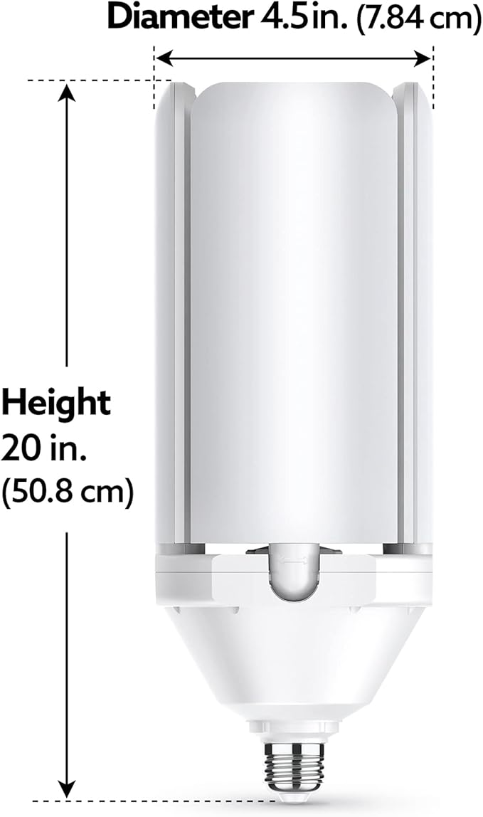 Feit Electric LED Garage Light, Multiple Adjustable Panels, E26 Base, Ideal for Garage, Workshop, Shed, 25,000-Hour Lifetime