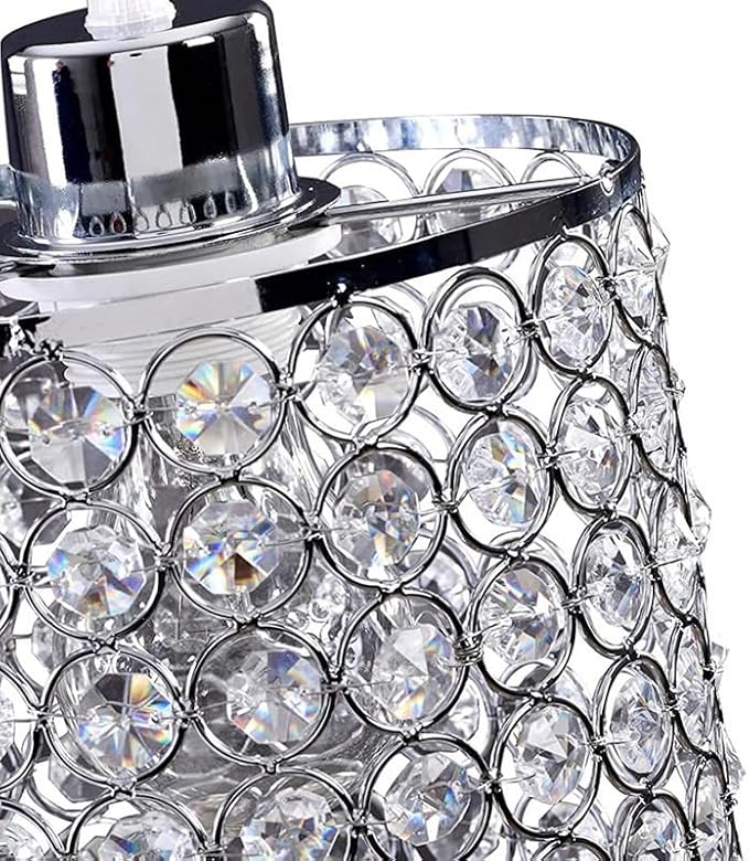 Battery Operated Pendant Lights with Remote 3 Packs,Rechargeable Pendant Light Not Hardwired,Crystal Glass Chandelier Cordless Ceiling Hanging Lamp for Kitchen Island Dining Room Table