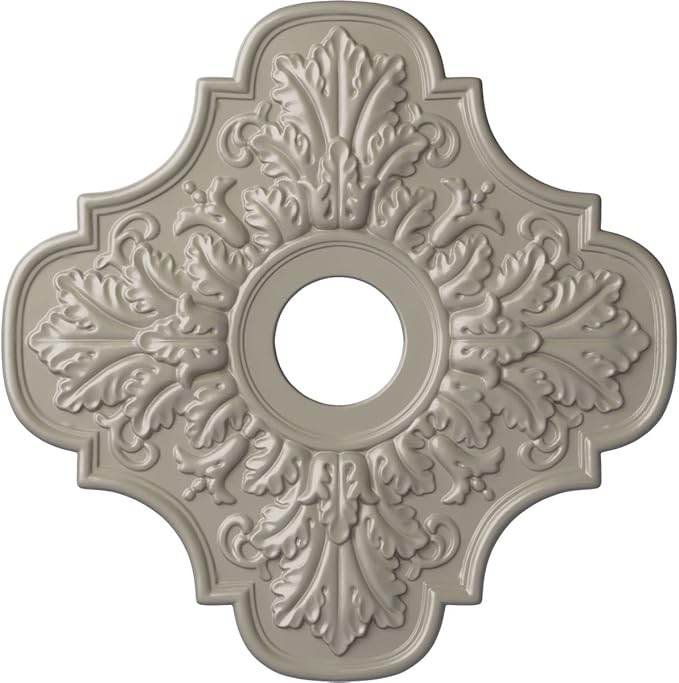 Ekena Millwork CM17PEPWS - Peralta - Ceiling Medallion, Pearl White