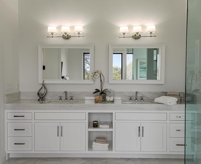 Maxim Lighting Rondo 2-Light Bath Vanity Light | Polished Nickel Finish | Transitional Indoor Light Fixture | Ideal for Bathrooms & Powder Rooms | Dimmable Damp Rated | 12762WTPN