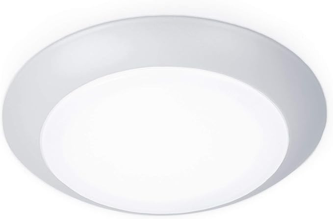 WAC Lighting Disc 4in LED Round Flush Mount with Recessed Retrofit Kit 3000K CCT 12W 725 Lumens in White (Pack of 4)