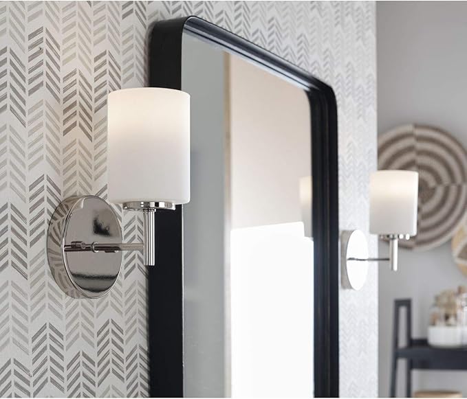 Progress Lighting P2131-104 Replay Bath & Vanity, 1-Light, Polished Nickel