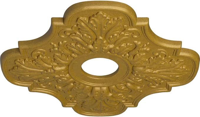 Ekena Millwork CM17PEPGSDecorative Ceiling Medallions Modeled After Original Historical Patterns & Designs, Pharaoh's Gold