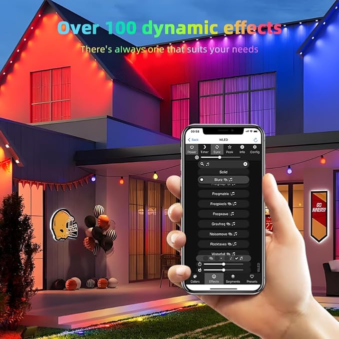 Waterproof ESP32 WLED Controller with Mic , Project for Pool Boat Landscape Outdoor Lights IP65 Dynamic RGB IC DIY Lighting WiFi APP Control for WS2812B DC5-24V RGBW LED Controller (1 Channel)