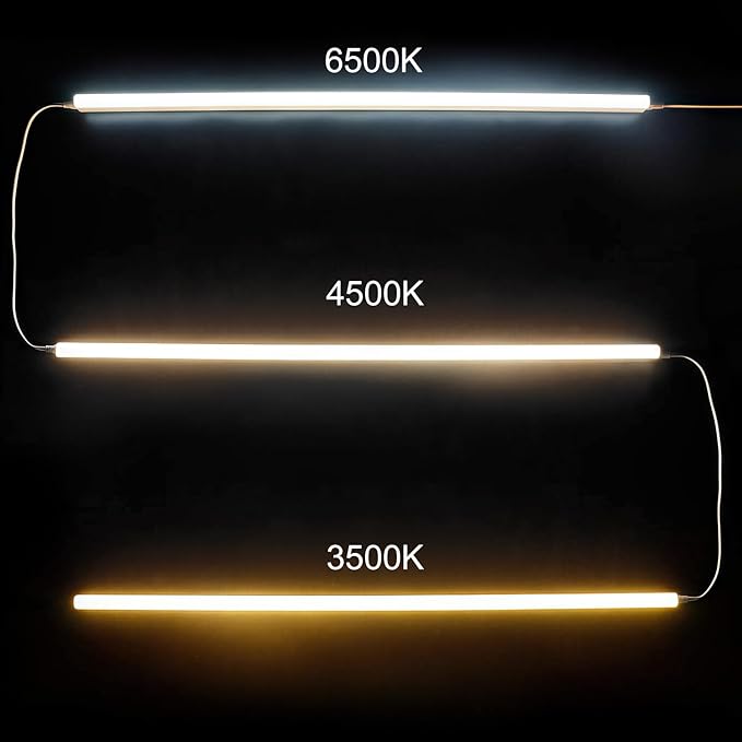 LightingWill T5 LED Shop Light, 4FT, Natural White 4000K, 20W, Linkable Integrated Fixture for Utility LED Ceiling and Under Cabinet Lighting, Corded Electric with Built-in ON/Off Switch, 10 Pack