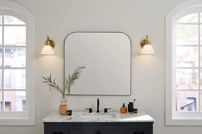 Kichler Farum 9.5 Inch 1 Light Wall Sconce with Opal Glass in Champagne Bronze, for Fireplace, Kitchen, Bedroom, Hallway, or Vanity, (7.25" W x 9.5" H), 55153CPZ