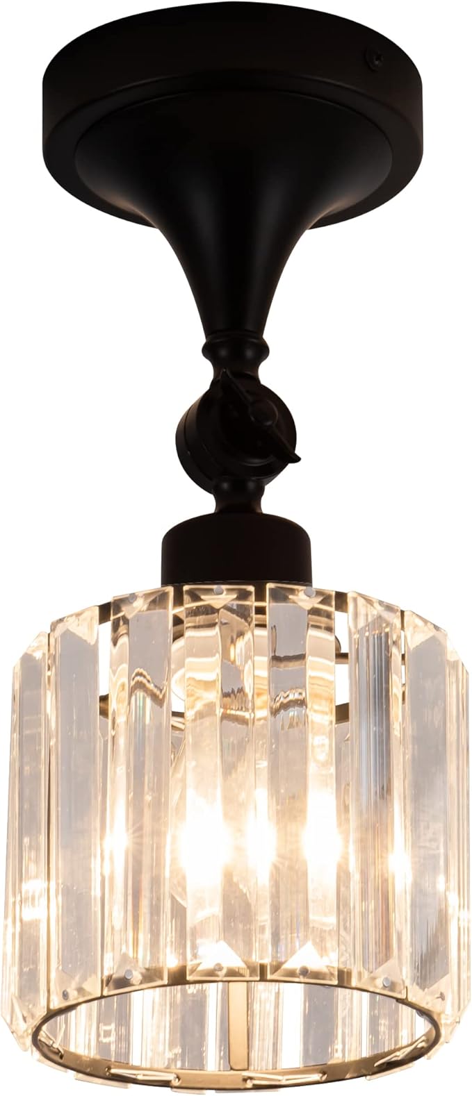 Flush Mount Ceiling Light Fixture Modern Black Entryway Light fixtures Farmhouse Lighting for Porch Hallway Kitchen Bedroom