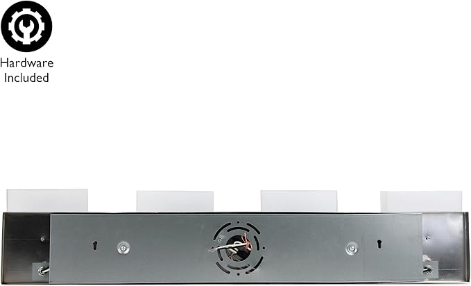 Design House Dove Creek Bathroom Light Fixtures - Traditional 4-Light Vanity Lights for Bathroom - Dimmable Vanity Lights with Frosted Glass – Polished Chrome – Design House, 589671