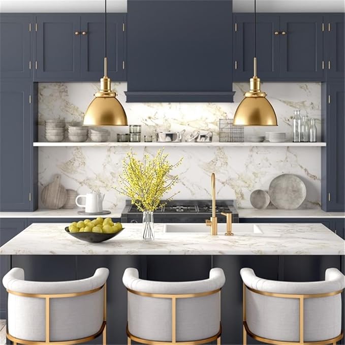 Madison 12" Wide Pendant with Metal Shade in Brass/Brass