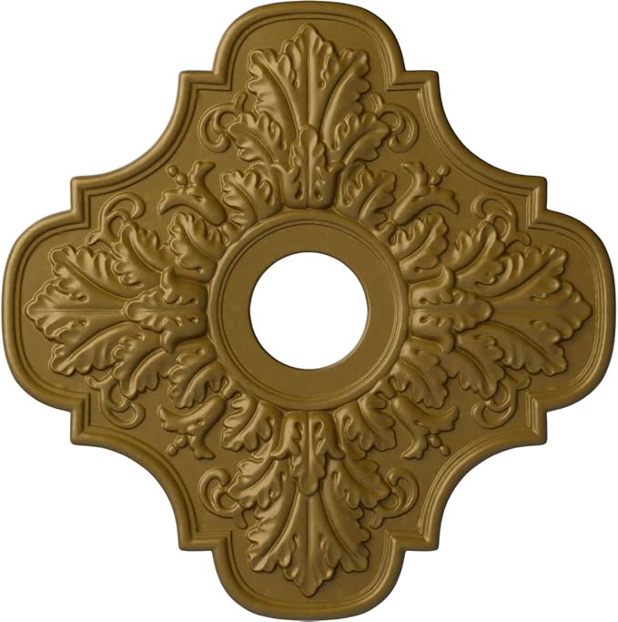 Ekena Millwork CM17PEGLSDecorative Ceiling Medallions Modeled After Original Historical Patterns & Designs, Gold