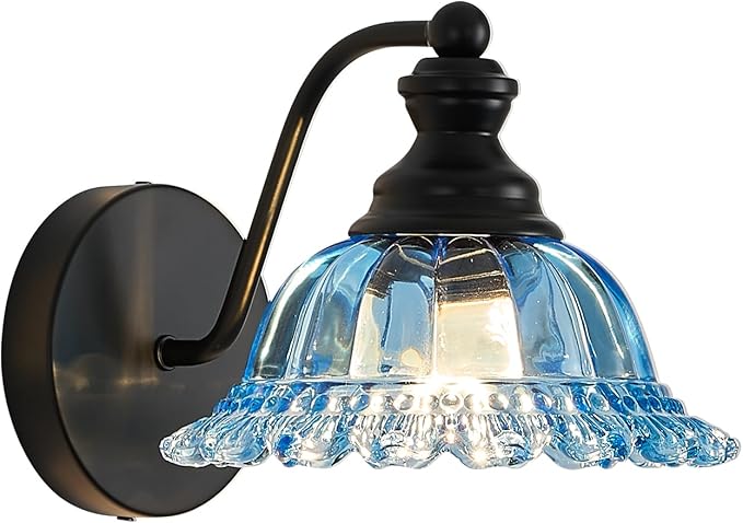 XIEDUN Vanity Light Black Wall Sconces Modern 1-Light Bathroom Sconces