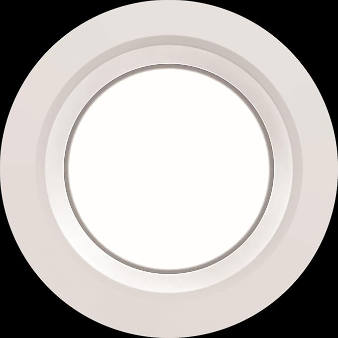 Juno E Series 4" LED Ceiling Light, Smooth Trim Recessed Lighting with 5-in-1 Switchable White Color, 700 Lumens, Wet Rated LED Downlight, Dimmable, White