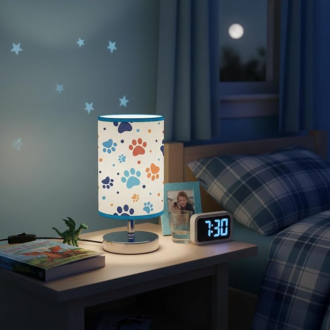 Glooglitter Dog Paw Table Lamps Gifts 3 Colors Dimmable Lights Dog Room Bedroom Decor 9.72 x 5.12 Inch Cute Night Light Paw Bedside Bedroom Lamps for Desk Decor Birthday Gifts