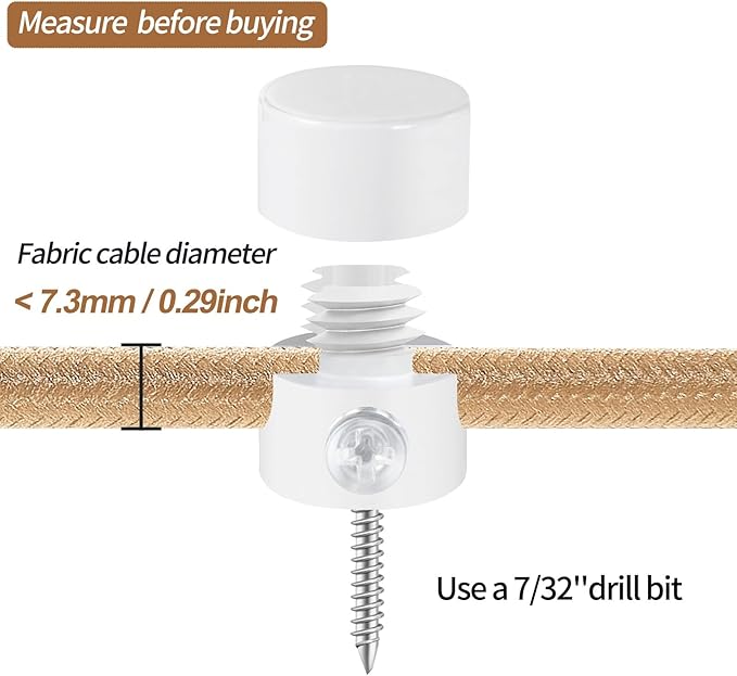 6 Pack Upgrade Ceiling Hooks for Hanging Lights, White Swag Hooks for Ceiling Light, Aluminum Swag Hook Super Load, Modern Hook for Hanging Light Fixture,Pendant Lights Cord-Easy to Use