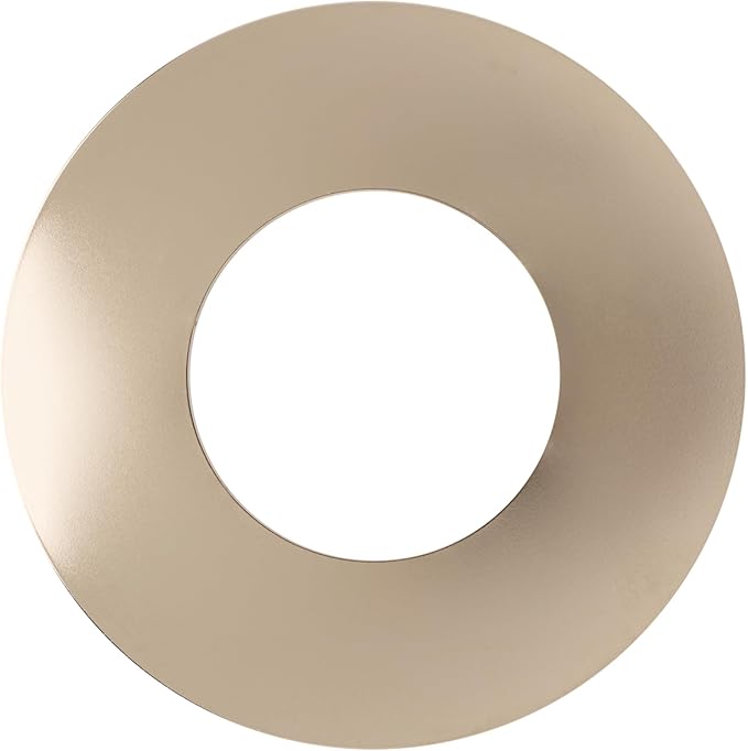 The Can Converter Ceiling Medallion for Recessed Can Light – Home Improvement Decorative Steel Flat Goof Ring & Cover Plate for 5" & 6" Cans, Small Ceiling Medallion for Chandeliers, Polished Nickel