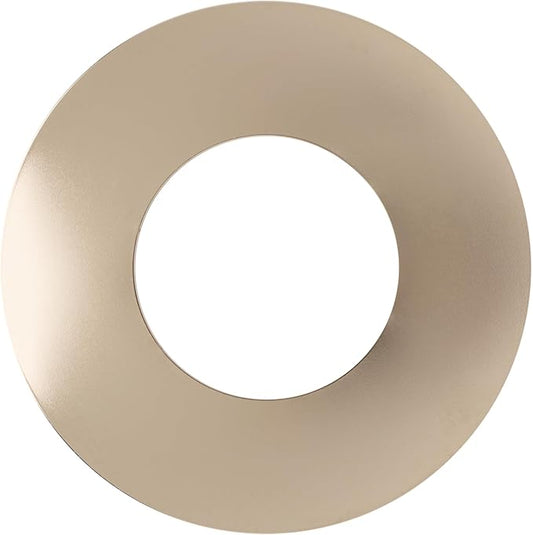 The Can Converter Ceiling Medallion for Recessed Can Light – Home Improvement Decorative Steel Flat Goof Ring & Cover Plate for 5" & 6" Cans, Small Ceiling Medallion for Chandeliers, Polished Nickel