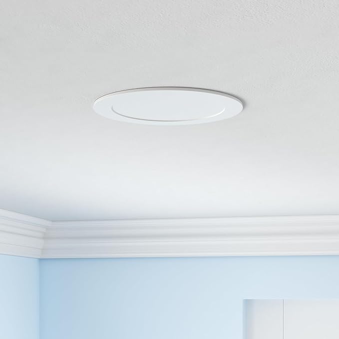 Smart Recessed Lighting 6 Inch RGBCW Color Changing 16W LED Recessed Ceiling Light with Junction Box,1350LM Canless LED Downlight Compatible with Alexa,Dimmable by Bluetooth Control,6 Pack