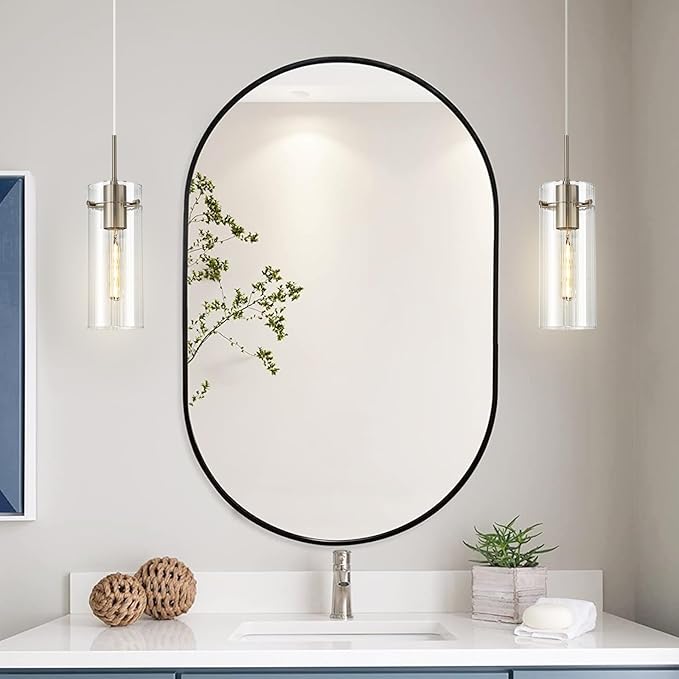 Glass Brushed Nickel Pendant Light, 2 Pack Modern Kitchen Island Pendant Lighting with Ribbed Glass, Adjustable Cord Pendant Light for Over Island, Dining Room, Bathroom Bedroom