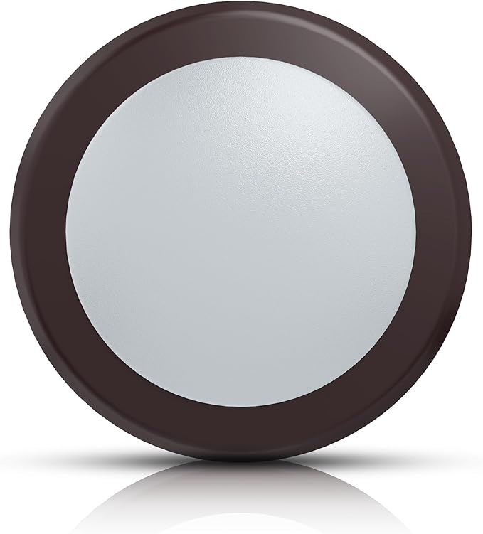 ECOELER 5/6" LED Flush Mount Ceiling Light, Dimmable Recessed Can Lights, 16.5W 5000K Daylight 1000Lm, Low Profile Ceiling Downlight Installs into J-Box or Recessed Can, ETL & FCC Listed, Bronze