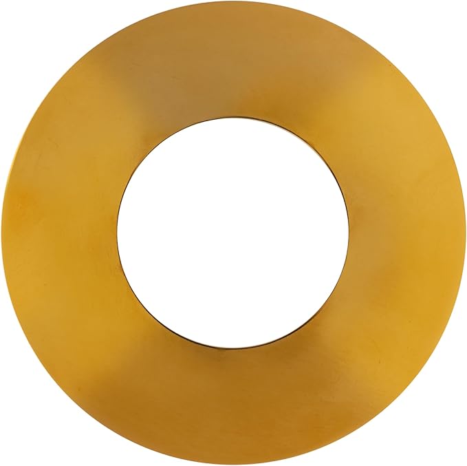 The Can Converter Ceiling Medallion for Recessed Can Light – Home Improvement Decorative Steel Flat Goof Ring & Cover Plate for 5" & 6" Cans, Small Ceiling Medallion for Chandeliers, Polished Gold