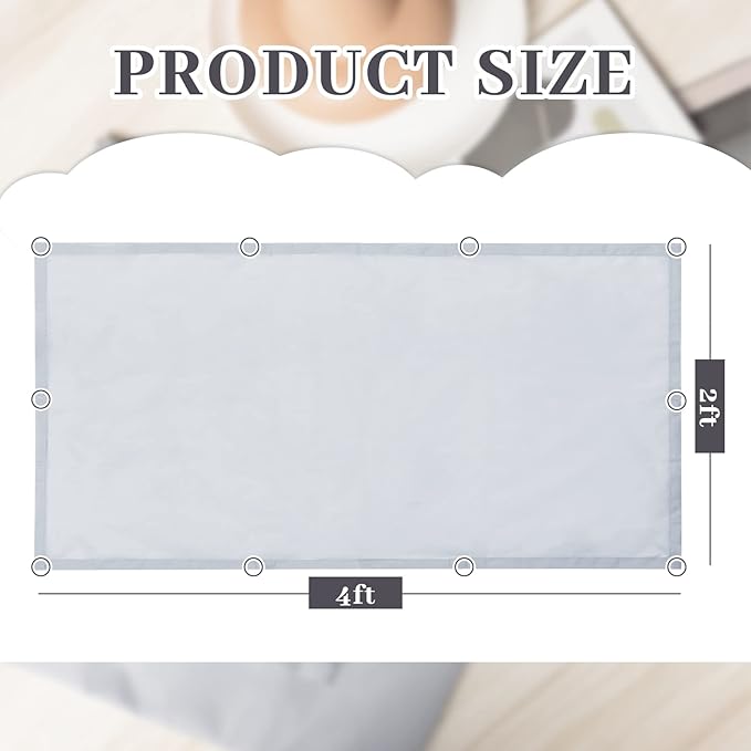 Hortsun 12 Pcs Fluorescent Light Covers 2 x 4 ft Classroom Ceiling Light Cover Magnetic Filters Fluorescent Diffuser Covering for Classroom Office Hospital Drop Ceiling(Gray)