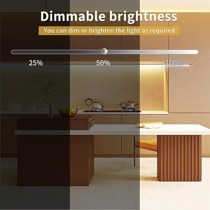 50FT COB LED Strip Lights 3000K Warm White Dimmable DC 24V Flexible LED Tape Light for Bedroom, with Remote and App Control LED Light Strip,for DIY Home Decoration