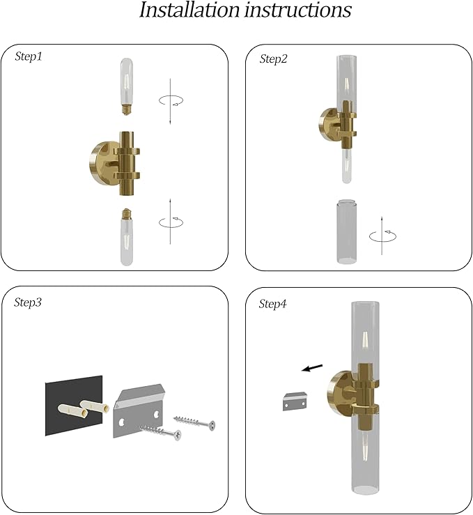 Rechargeable Battery Operated Wall Sconce Set of 2, 10000mAh Cordless Wall Lights with Dimmable, Timer Function, 3000K Warm White, Easy Install for Living Room, Bedroom, Gold Finish, Bulbs Included