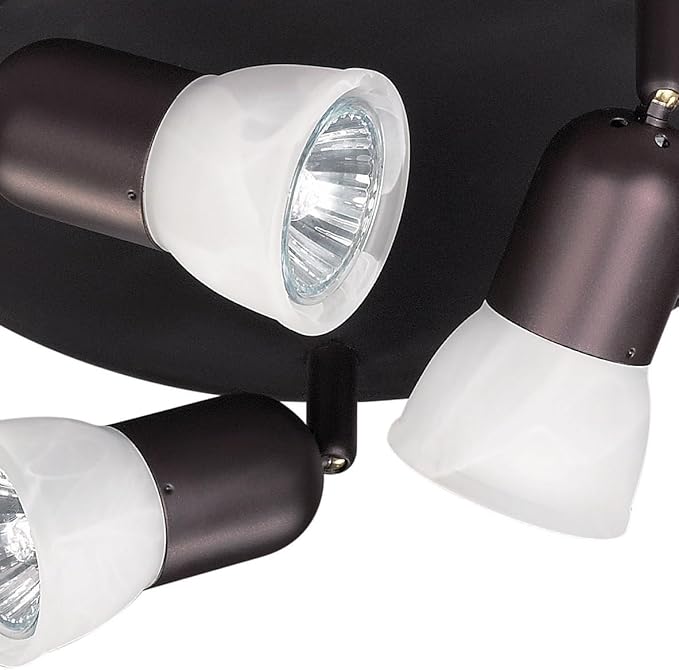CANARM LTD. ICW356A03ORB10 James 3 Bulb Ceiling/Wall Light, Oil Rubbed Bronze