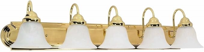 Nuvo Lighting 60/327 Traditional Five Light Vanity from Ballerina Collection in Bronze/Dark Finish