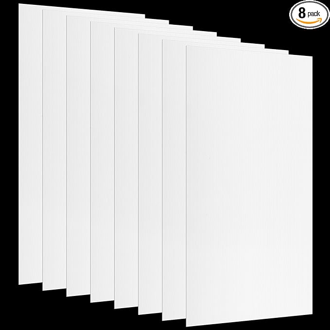 Pushglossy 8 Pack 23.75" x 47.75" x 0.2" Fluorescent Light Covers Polycarbonate Diffuser Panels Replacement for 2x4ft Drop Ceiling Light Fixture for Classroom Office Commercial Use (Milky White)