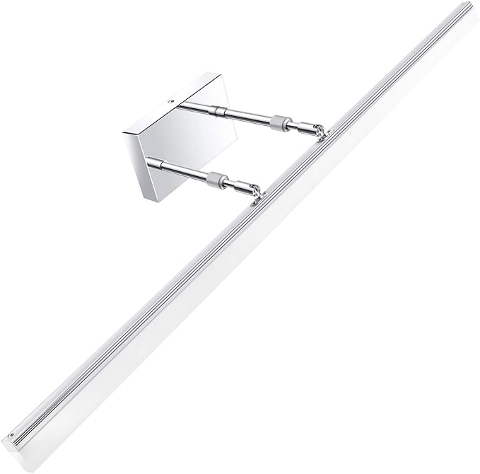 Aipsun 40in Dimmable Modern LED Vanity Lights for Bathroom Light Fixtures Over Mirror Chrome Modern Vanity Lighting(White Light)