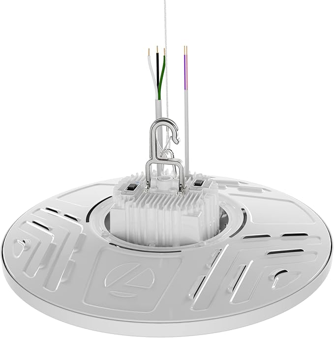 Lithonia Lighting CPRB 24LM MVOLT 40K 80CRI DWH LED Round High Bay, Multi-Volt 120-277V, 15-Inch, 24000 Lumens, White