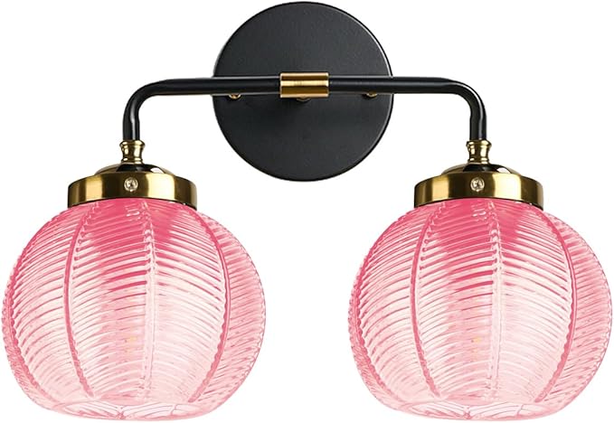 Modern Vanity Light Pink Bathroom Decor Black Bathroom Light fixtures Indoor Wall Sconce Vanity Lights Over Mirror Wall Mount Lights Vintage Gold Sconces Farmhouse Lighting Fixture