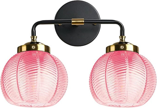 Modern Vanity Light Pink Bathroom Decor Black Bathroom Light fixtures Indoor Wall Sconce Vanity Lights Over Mirror Wall Mount Lights Vintage Gold Sconces Farmhouse Lighting Fixture