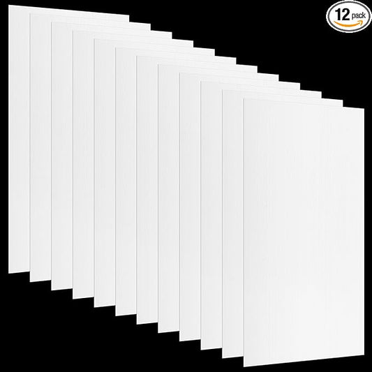 Pushglossy 12 Pack 23.75" x 47.75" x 0.2" Fluorescent Light Covers Polycarbonate Diffuser Panels Replacement for 2x4ft Drop Ceiling Light Fixture for Classroom Office Commercial Use (Milky White)