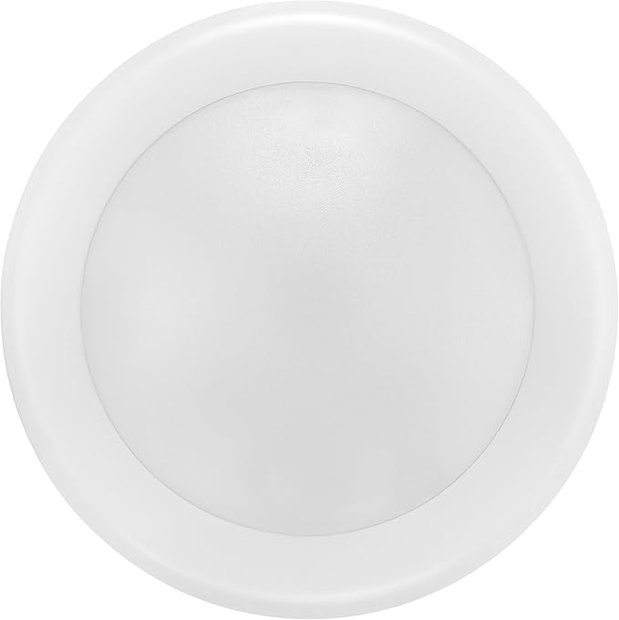 Maxxima 7.5 in. LED Flush Mount Ceiling Light Fixture, 1200 Lumens, 5 CCT 2700K/3000K/3500K/4000K/5000K, Round Disk Light, Dimmable, Recessed Can or J-Box Install