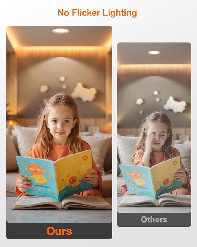 DUSKTEC Smart Recessed Lighting 6 Inch - RGBCW Color Changing LED 13W Can Light Retrofit Recessed Lights 1050 Lumen Dimmable Recess Light Compatible with Alexa & APP Recess Ceiling Lights 12 Pack