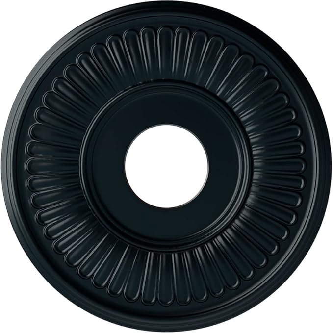Ekena Millwork CM15BENSF 15 3/4"OD X 3 7/8"ID X 3/4"P Berkshire Ceiling Medallion Fits Canopies Up to 7", Night Shade