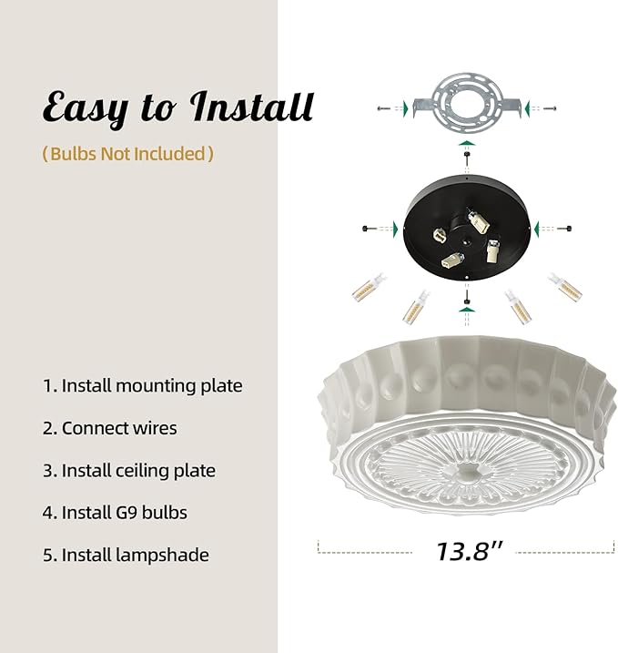 Milk Glass Schoolhouse Ceiling Light - 14 Inch Vintage Mid Century Modern Flush Mount Lighting Fixtures - Antique Art Deco Lamp for Hallway Bedroom Kitchen Entryway Laundry Foyer Bathroom Dining Room