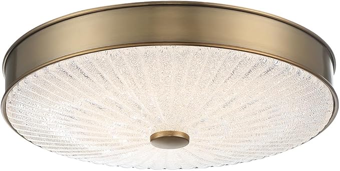 Minka Lavery 23963 11.75 in. 1-Light Aged Brass LED Flush Mount