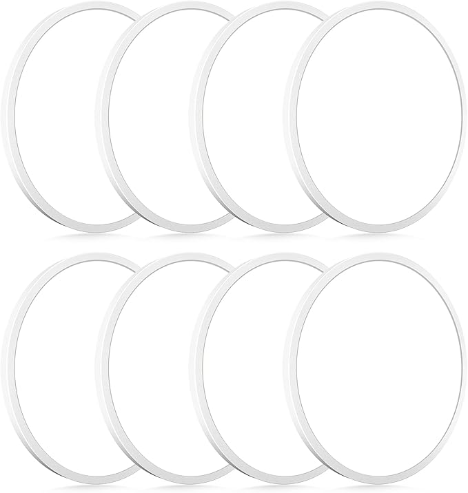 hepside 8Pack LED Flush Mount Ceiling Light Fixture, 9Inch 18W, Dimmable&3000K/3500K/4000K/5000K/6500K Adjustable Low Profile Ceiling Lights, Round Flat Ceiling Light for Closet,Kitchen,Hallway-White
