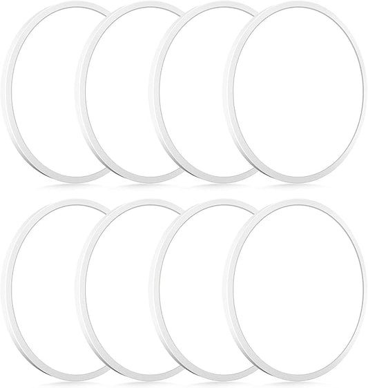 hepside 8Pack LED Flush Mount Ceiling Light Fixture, 9Inch 18W, Dimmable&3000K/3500K/4000K/5000K/6500K Adjustable Low Profile Ceiling Lights, Round Flat Ceiling Light for Closet,Kitchen,Hallway-White