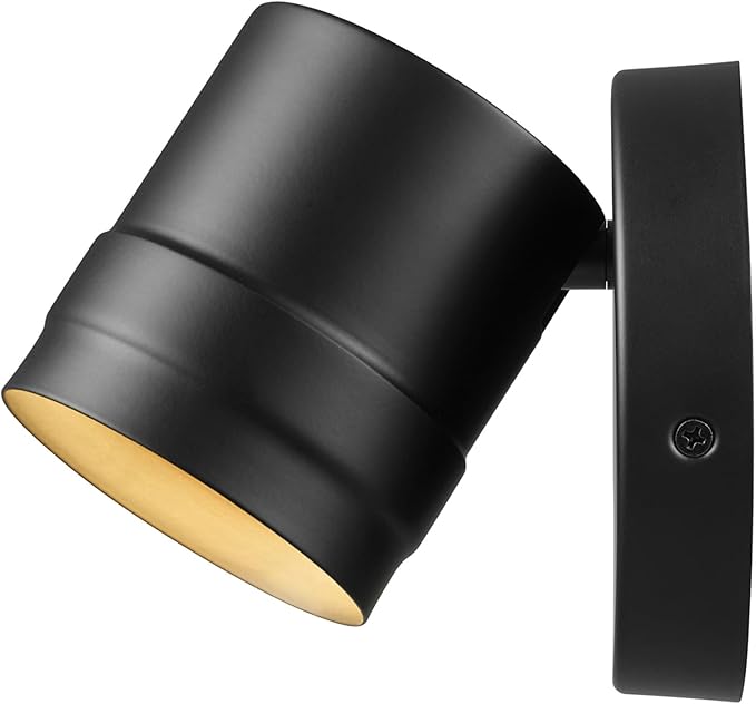 GLOBE Electric 64000170 4.5" 1-Light LED Integrated Track Lighting Spotlight, Matte Black, Pivoting Head, Ceiling Light, 14W, 600 Lumens, 3000 Kelvin, Home Improvement