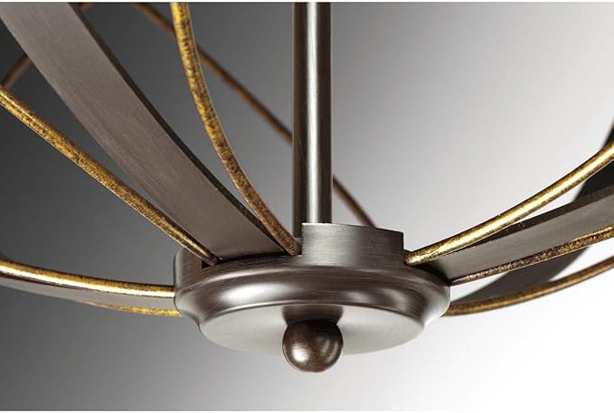 Progress Lighting Brandywine Collection 3-Light Farmhouse Sphere Pendant Light Antique Bronze, 19.75x16.00x16.00