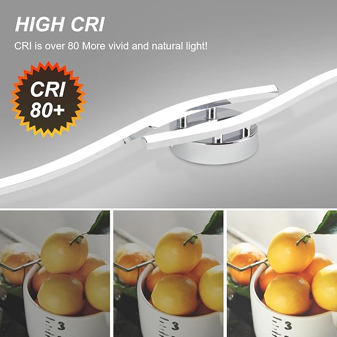 39.37Inch Linear Ceiling Light 6000K Chrome Modern Ceiling Light Fixture 28W Long Flush Mount Ceiling Lamp for Hallway, Kitchen, Bedroom, Dining Room