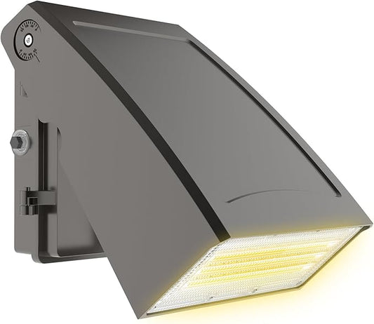 HYPERLITE LED Wall Pack Light: 40W 3000K Wall Pack Lights Outdoor with Dusk to Dawn Photocell, 5200lm ETL Listed Adjustable Full Cut Off Wall Packs for Porch Yard Barn Warehouse Garage
