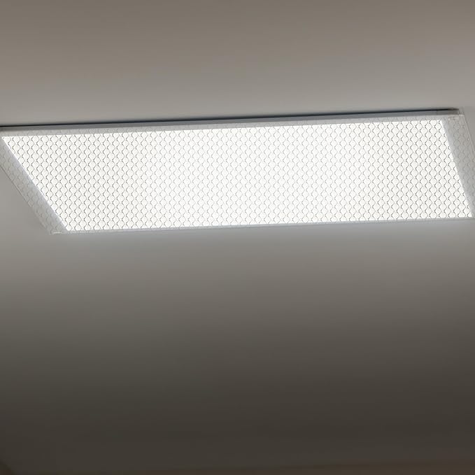 Pangda 2 Pack Replacement Fluorescent Light Covers 22.5 x 46.5 Inch Clear Acrylic Ceiling Lighting Panel Flat Sheet for Overhead Fixtures