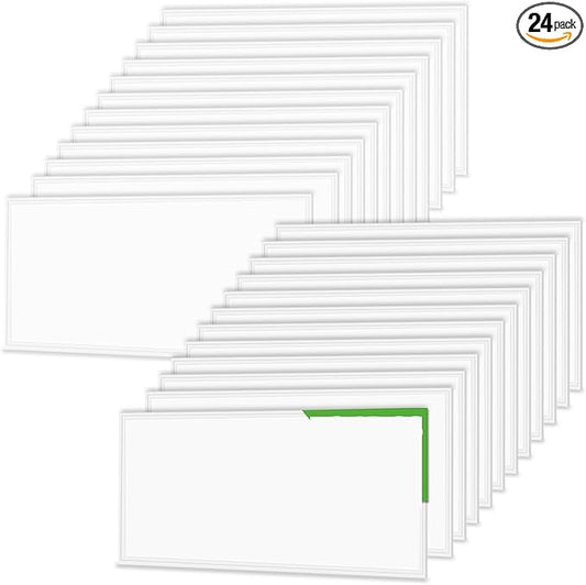 WYZM 2X4 LED Flat Panel Light,4 Pack,0-10V Dimmable,7800 Lumens,5000K Daylight White Color, Drop Ceiling Flat LED Light Panel,Recessed Edge-Lit Troffer Fixture (24)