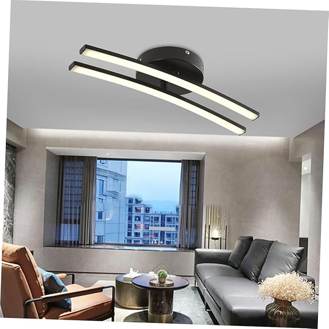 STOBOK Modern Minimalist Ceiling Light Fixture Warm Soft Glare Illumination for Living Bedroom Office Corridor Easy Installation Decorative Home