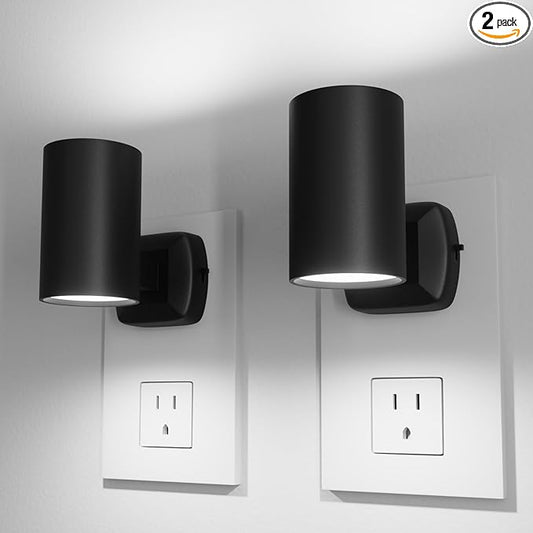 ETL Certified 5700K Night Light Plug in, Modern Night Lights Plug into Wall, Dusk to Dawn Sensor LED Nightlight, Cool White, Adjusted Brightness, Night Light for Kids,Hallway,Stairway, 2 Pack